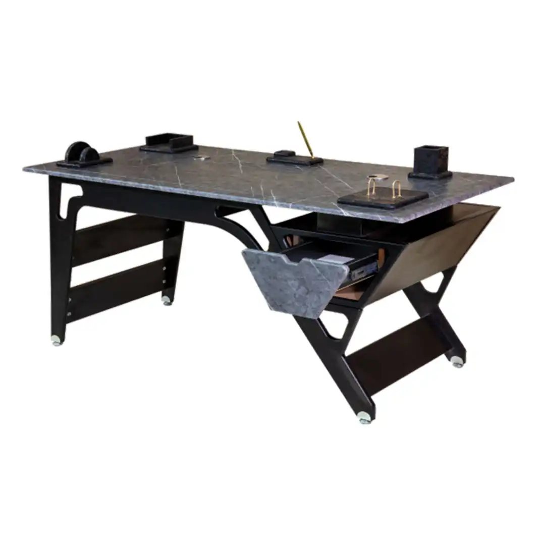 میز کارمندی پایه فلزی جوان مدل کاریزما